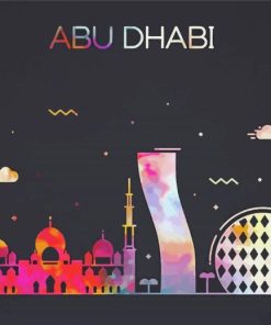 Abu Dhabi Poster Art Diamond Painting