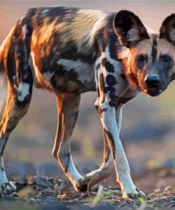 Aesthetic African Hunting Dog Diamond Painting