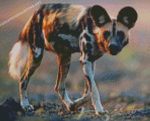 Aesthetic African Hunting Dog Diamond Painting