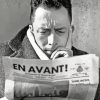 Albert Camus Reading The Newspaper Diamond Painting