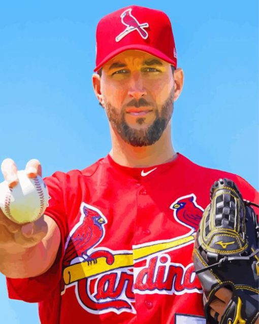 American Professional Baseballer Adam Wainwright Diamond Painting