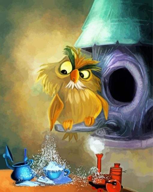 Archimedes From Sword And The Stone Diamond Painting