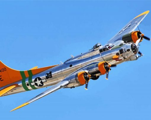 B17 Bomber Plane Diamond Painting