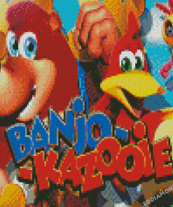 Banjo Kazooie Game Poster Diamond Painting