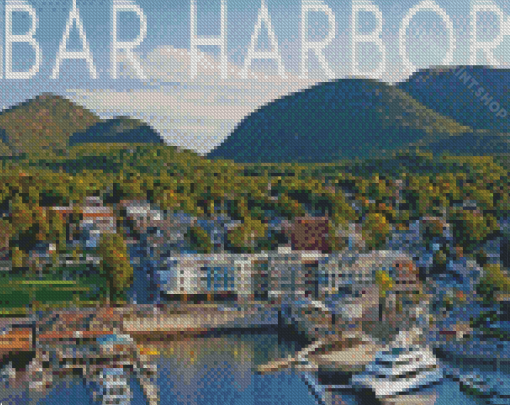 Bar Harbour Town Diamond Painting