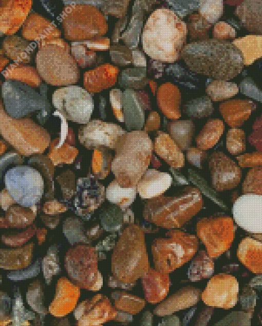 Beach Pebbles Diamond Painting