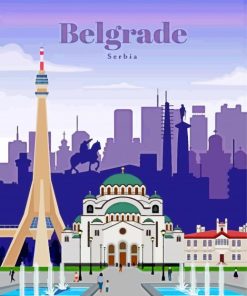 Belgrade Serbia Poster Diamond Painting