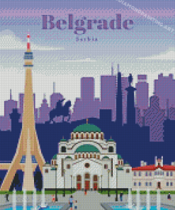 Belgrade Serbia Poster Diamond Painting