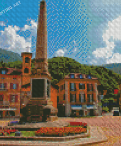 Bellinzona Town Square Diamond Painting