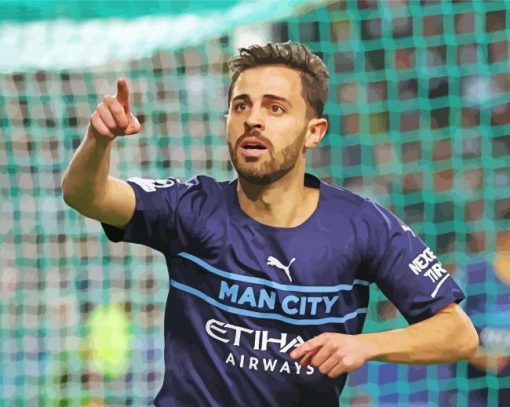 Bernardo Silva Man City Diamond Painting