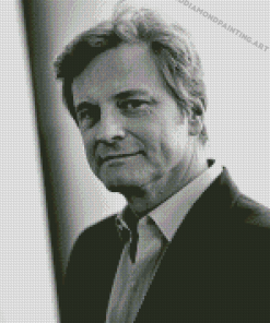 Black And White Colin Firth Diamond Painting