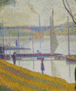 Bridge At Courtbevoie By Georges Seurat Diamond Painting