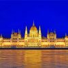Budapest Parliament In Night Diamond Painting