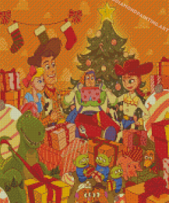 Buzz Lightyear Christmas Celebration Diamond Painting