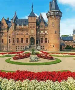 Castle De Haar Building Diamond Painting