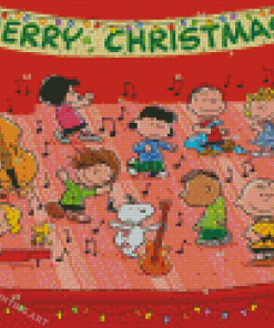 Charlie Brown Christmas Play Diamond Painting
