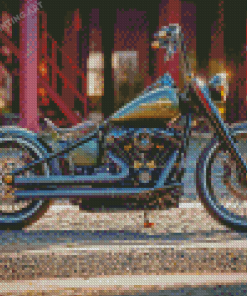 Chopper Motorcycle Diamond Painting