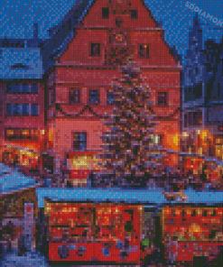 Christmas In Rothenburg Diamond Painting