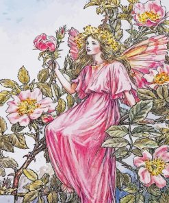 Cicely Mary Barker The Wild Rose Fairy Diamond Painting