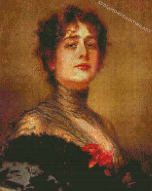 Conrad Kiesel A Portrait Of Spanish Lady Diamond Painting