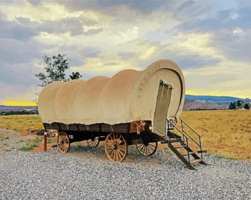 Covered Wagon Diamond Painting