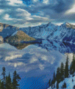 Crater Lake Landscape Diamond Painting