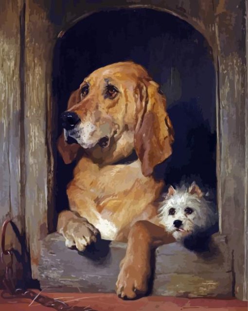 Dignity And Lmpudence By Sir Edwin Landseer Diamond Painting