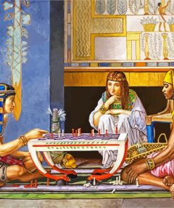 Egyptian Chess Players By Alma Tadema Diamond Painting