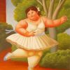 Fat Ballerina Girl Diamond Painting