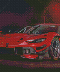 Ferrari 296 GT3 Car Diamond Painting