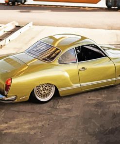 Golden Karmann Ghia Diamond Painting