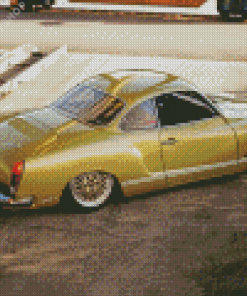 Golden Karmann Ghia Diamond Painting