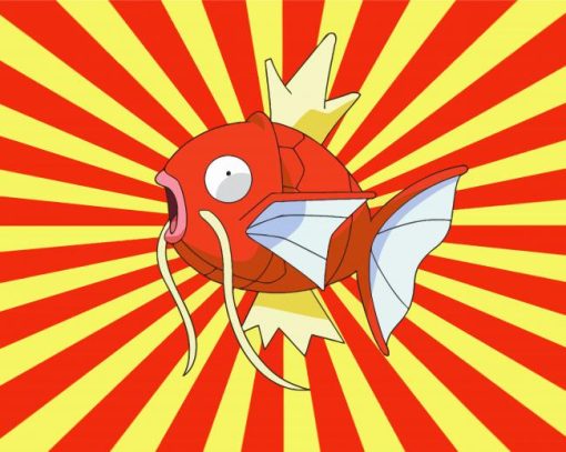 Illustration Magikarp Pokemon Diamond Painting