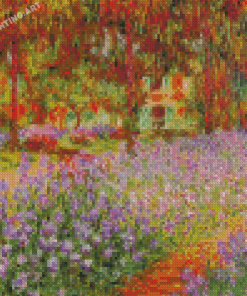Irises Field By Monet Diamond Painting
