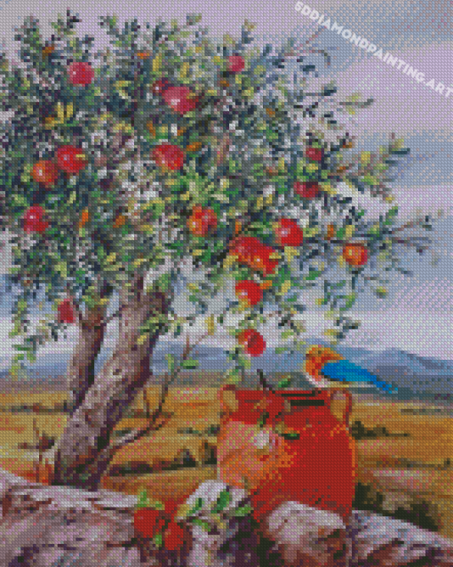 Pomegranate Tree Art Diamond Painting