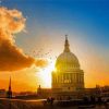 St Pauls Cathedral With Beautiful Sunset View Diamond Painting