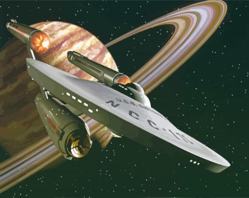 Starship NCC 1701 Star Trek Diamond Painting