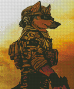 The Army Dog Diamond Painting