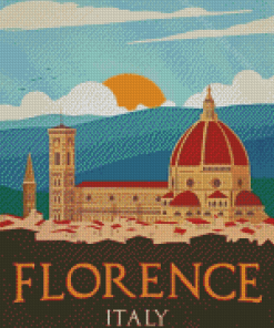 Vintage Florence Poster Diamond Painting