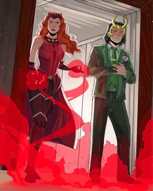 Wanda And Loki Diamond Painting