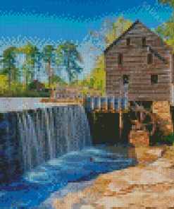 Water Mill Diamond Painting