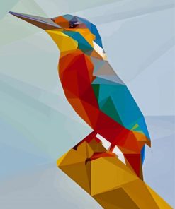 Abstract Halcyon Bird Diamond Painting