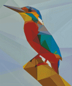 Abstract Halcyon Bird Diamond Painting
