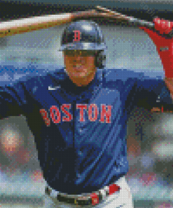 Aesthetic Boston Red Sox Player Diamond Painting