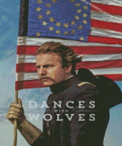 Dances With Wolves Movie Poster Diamond Painting