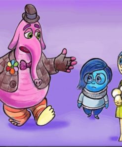 Bing Bong And Inside Out Characters Art Diamond Painting