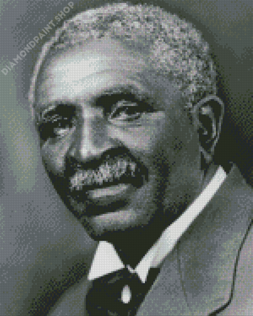 Black And White Washington Carver Diamond Painting