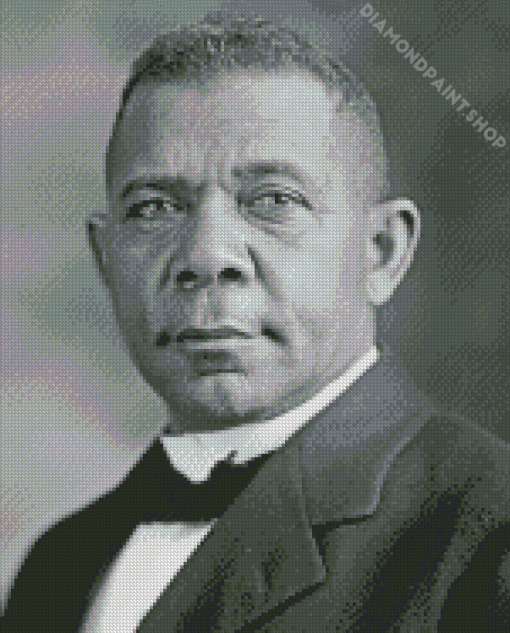 Black And White Booker Washington Diamond Painting