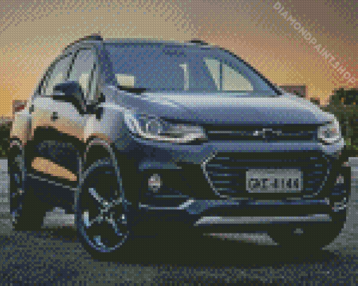 Black Chevrolet Tracker Diamond Painting