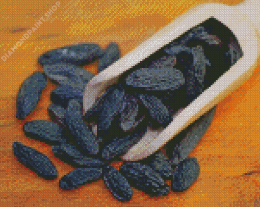 Black Tonka Beans Spice Diamond Painting